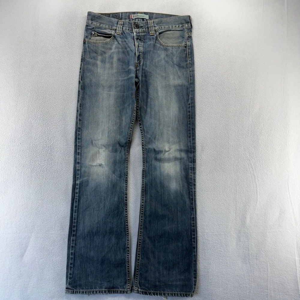 Vintage Levis Jeans Mens 32x34 fits 32x32 Blue 512 Bootcut Denim y2k Baggy